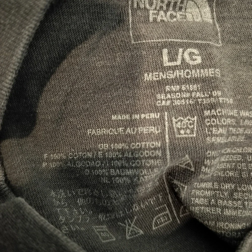 The North Face Long Sleeve T-Shirt Mens Large Graphic Logo Gorpcore Black